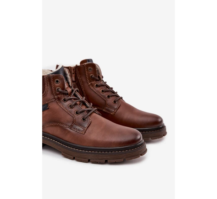 Pánské zimní kozačky model 21713700 hnědé - Wrangler