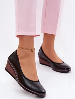 Dámské polobotky na platformě Vinceza 58628 Černé