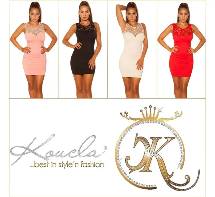 Dámské sexy mini šaty 0000STYLE7 Světle béžová - KouCla Dámské sexy mini šaty 0000STYLE7 Světle béžová - KouCla