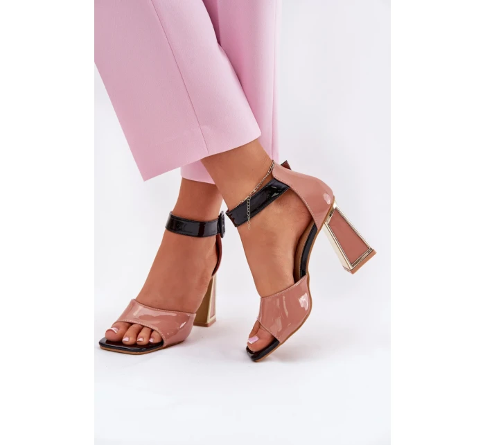 Sandály na podpatku model 212824 Step in style Sandály na podpatku model 212824 Step in style