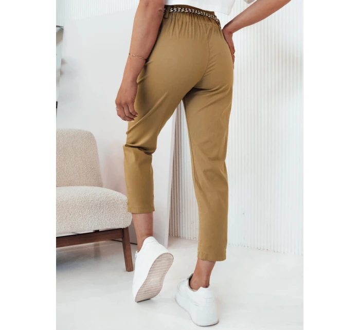 Dámské látkové kalhoty ERLON yellow FashionStreet UY2099 Dámské látkové kalhoty ERLON yellow FashionStreet UY2099