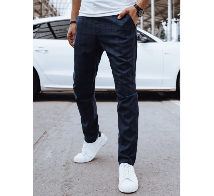 Pánské ležérní tmavě modré kalhoty FashionStreet UX4381