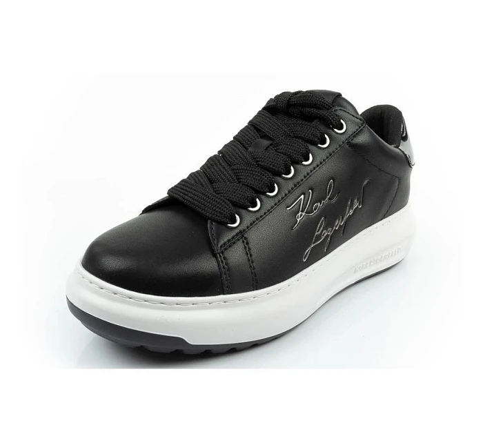 Karl Lagerfeld pánské boty Kapri tenisky přírodní kůže černé