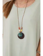 Oversized halenka s přívěskem světlá máta Oversized halenka s přívěskem světlá máta