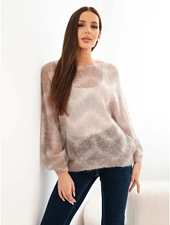 Dámský svetr z 70 % kid s vzorem fango barva model 22366794 - K-Fashion