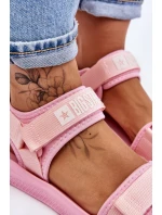 Dámské Sportovní Sandály Big Star model 21609181 Růžové - Big Star Shoes Dámské Sportovní Sandály Big Star model 21609181 Růžové - Big Star Shoes
