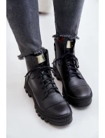 model 21670916 Dámské Botky Z Přírodní Kůže Černé - Zazoo