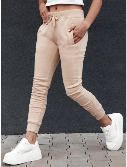Dámské tepláky FITS béžové Dstreet model 21978607 - FashionStreet Dámské tepláky FITS béžové Dstreet model 21978607 - FashionStreet