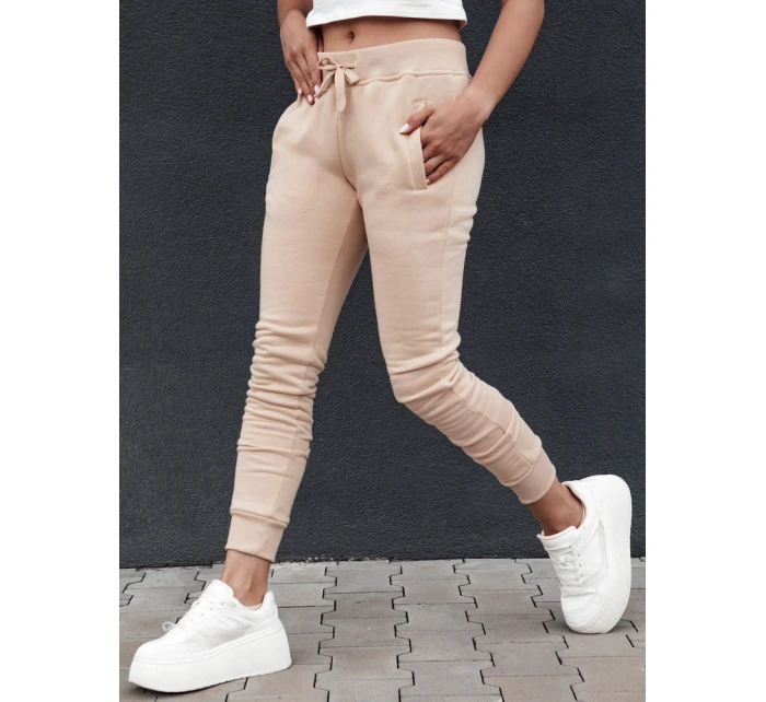 Dámské tepláky FITS béžové Dstreet model 21978607 - FashionStreet Dámské tepláky FITS béžové Dstreet model 21978607 - FashionStreet