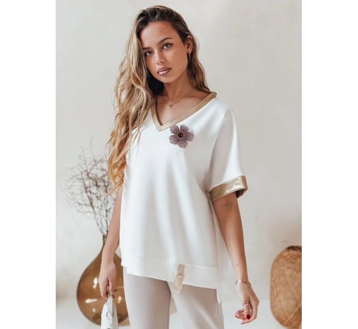 Dámská halenka oversize SHINE LOVE bílá Dstreet model 21989309 - FashionStreet