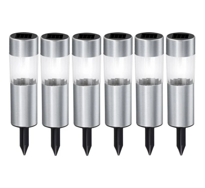 SOLÁRNÍ LAMPA 4,5X15CM INOX 6KS GRUNDIG SOLÁRNÍ LAMPA 4,5X15CM INOX 6KS GRUNDIG