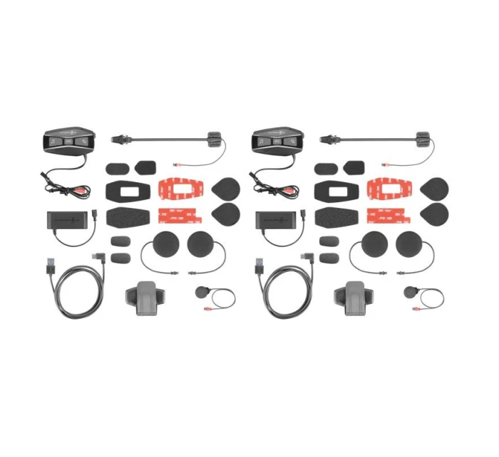 Interkom pro motocykly INTERPHONE U-COM 16, sada pro 2 přilby