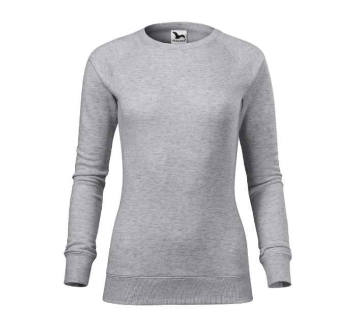 Merger mikina dámská stříbrný melír