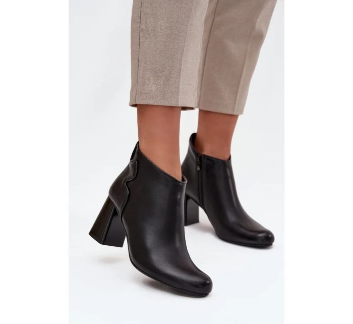 Boty na podpatku  model 222725 Step in style