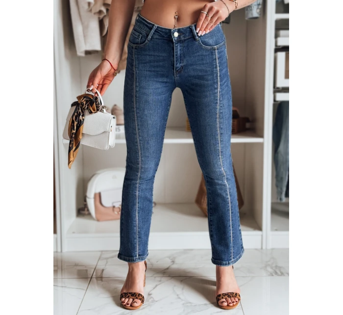 Dámské džínové zvonové kalhoty LUSINIA modré FashionStreet UY2473 Dámské džínové zvonové kalhoty LUSINIA modré FashionStreet UY2473