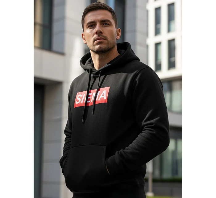 SIEMA pánská mikina s kapucí černá FashionStreet NX0031B SIEMA pánská mikina s kapucí černá FashionStreet NX0031B