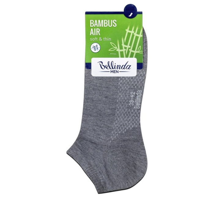 Krátké pánské bambusové ponožky BAMBUS AIR IN-SHOE SOCKS - BELLINDA - šedá