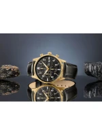 Pánské hodinky Giewont Chronograph Sapphire Black and Gold GW5630-A4