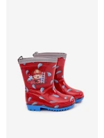 Dětské holínky hasič červené Breezly