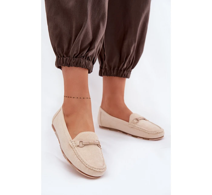 Dámské mokasíny ploché béžové Olisa