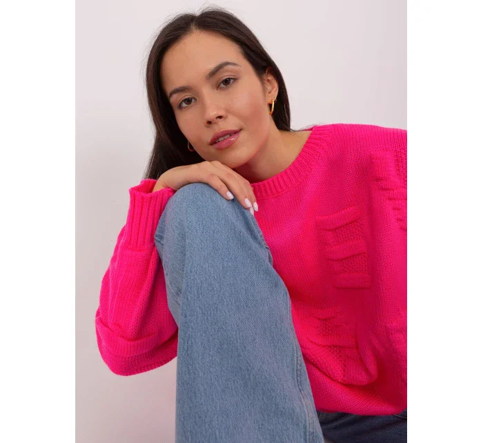 Jumper BA SW 8053.31 fluo růžový Jumper BA SW 8053.31 fluo růžový