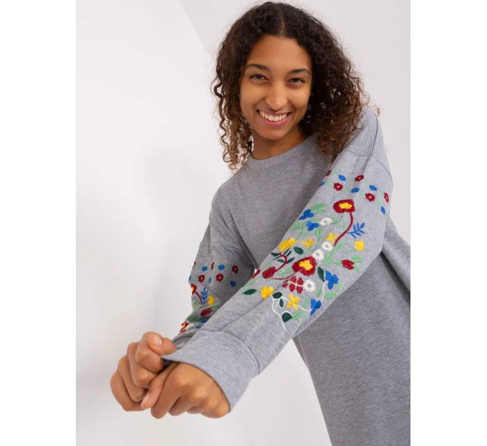 RV SK 8979 šaty.94P šedá RV SK 8979 šaty.94P šedá