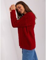 Sweter AT SW  bordowy model 18884744 - FPrice