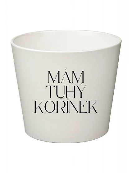 MÁM TUHÝ KOŘÍNEK - velký květináč 