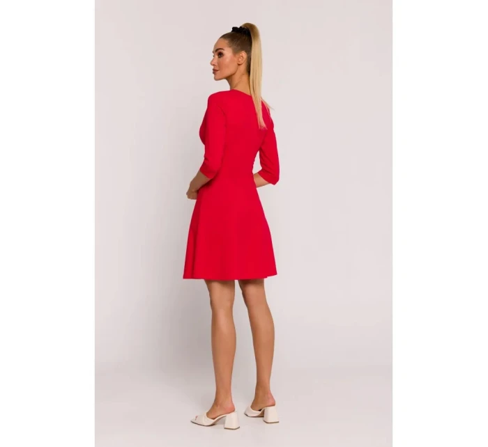 Přiléhavé mini šaty model 21269947 červené - Moe