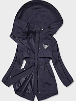 Dámská tmavě modrá bunda s tenkou podšívkou (B8119-3)