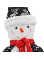 DEKORATIVNÍ SNĚHULÁK 50CM ŠEDÝ