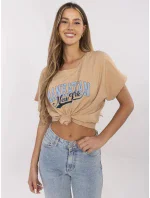 T shirt CLM TS model 21121751 camelowy - FPrice