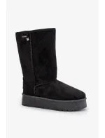 Vysoké Sněhule Na Platformě Big Star OO274895 Černé