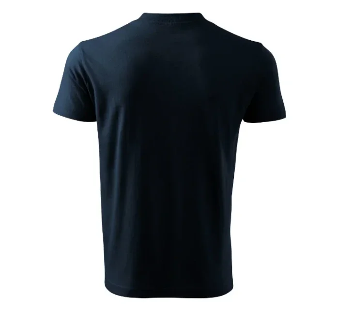 V-neck tričko unisex námořní modrá