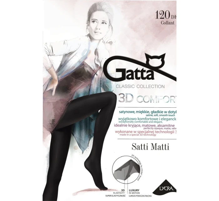 SATTI MATTI 120 - Punčochové kalhoty 3D 120 DEN - GATTA SATTI MATTI 120 - Punčochové kalhoty 3D 120 DEN - GATTA