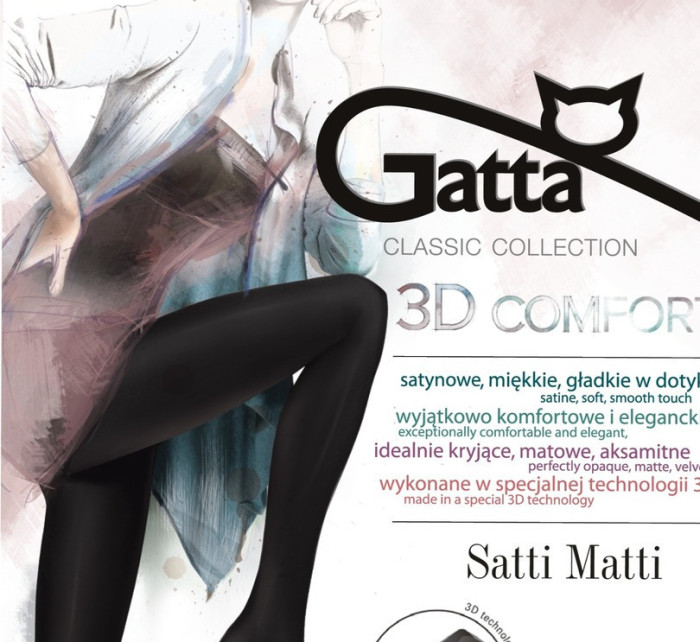 SATTI MATTI 120 - Punčochové kalhoty 3D 120 DEN - GATTA