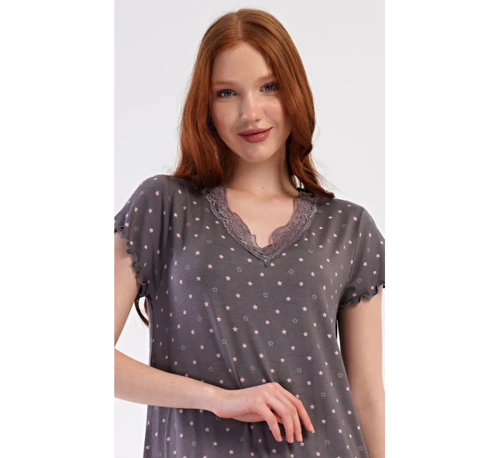 Dámská noční košile s krátkým rukávem Samanta Dámská noční košile s krátkým rukávem Samanta