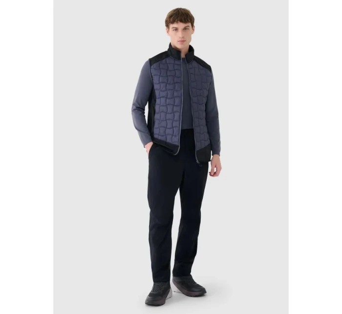 Pánská péřová trekingová vesta s výplní Primaloft Black 4F 4FWSS25TVJAM177-22S pánské Pánská péřová trekingová vesta s výplní Primaloft Black 4F 4FWSS25TVJAM177-22S pánské