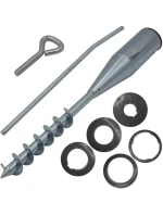 ZÁKLADNA PRO UPEVNĚNÍ DEŠTNÍKU 25-55 MM KOVOVÁ ŠROUBOVACÍ REDCLIFFS