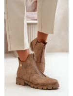 Zateplené dámské botky s z eko kůže model 21668868 - Boto Zateplené dámské botky s z eko kůže model 21668868 - Boto