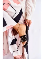 Dámské kožené pantofle s zdobením Černá Brien Dámské kožené pantofle s zdobením Černá Brien