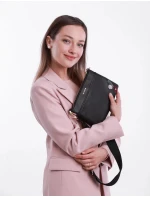 Dámská kabelka Vuch Lylann Flowers Black Dámská kabelka Vuch Lylann Flowers Black