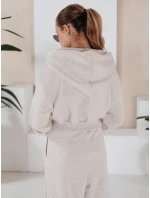 Dámský komplet širokých kalhot a mikiny MINALIA beige FashionStreet AY0917