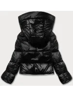 Černá matná dámská zimní bunda se třemi délkami (ag8-003)