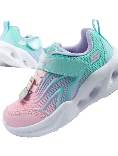 Skechers Color Breeze LED dětská sportovní obuv pro dívky tyrkysová