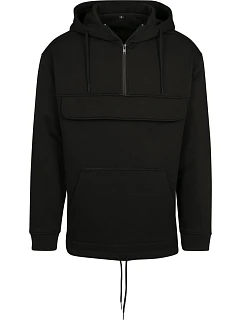Build your Brand BY 098 Mikina s kapucí a 1/4 zipem 56.0098 black