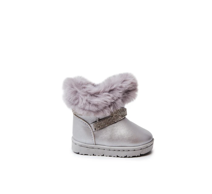 dětské sněhule s kubickými zirkony stříbrný Hollee dětské sněhule s kubickými zirkony stříbrný Hollee