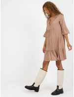 Šaty D73761M30214A3 tmavě lila