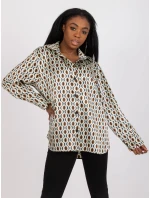 Koszula LK KS model 21127017 jasny beżowy - FPrice Koszula LK KS model 21127017 jasny beżowy - FPrice