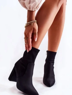 Dámské Materiál Boty Na Podpatku Černá Amile